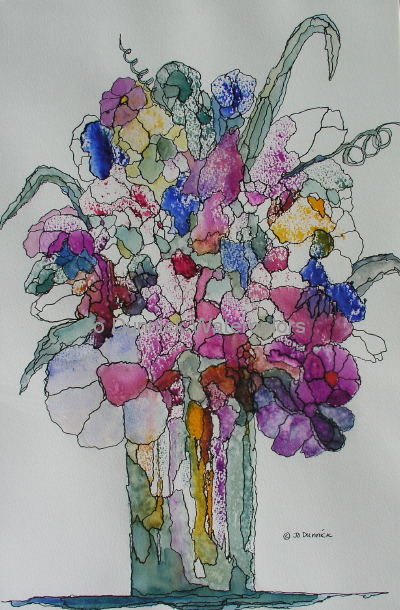 Tall Bouquet In A Vase